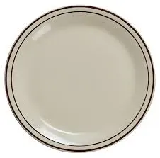 Yanco BR-6 6.5-Inch Porcelain Speckled Plate, 36/CS