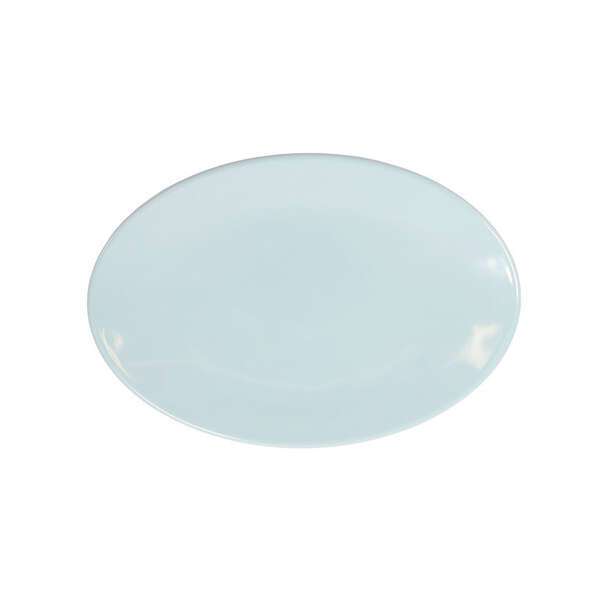 Yanco ВЅ-2912 12-Inch Bay Shell Melamine Oval Light Blue Plate, DZ (Discontinued)