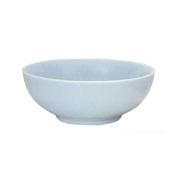 Yanco ВЅ-5975 7.5-Inch Bay Shell Melamine Round Light Blue Manudo Bowl, 48/CS (Discontinued)