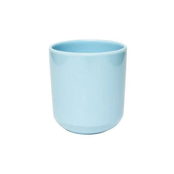 Yanco ВЅ-9952 2.9-Inch Bay Shell Melamine Light Blue Mug, 48/CS (Discontinued)
