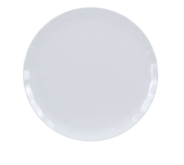 Yanco CAT-1020W 20-Inch Catering Melamine Round White Plate, 6/CS
