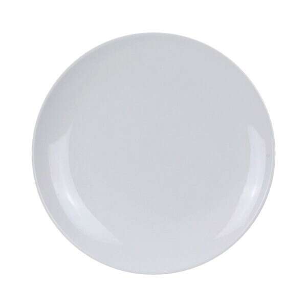 Yanco CO-112 12-Inch Coupe Melamine Round White Plate, 24/CS