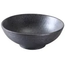 Yanco DB-3008 36 Oz 8x3-Inch Porcelain Diamond Black Noodle Bowl, DZ