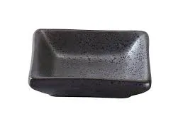 Yanco DB-4030 2 Oz 3x2.25x0.75-Inch Porcelain Diamond Black Sauce Dish, 48/CS
