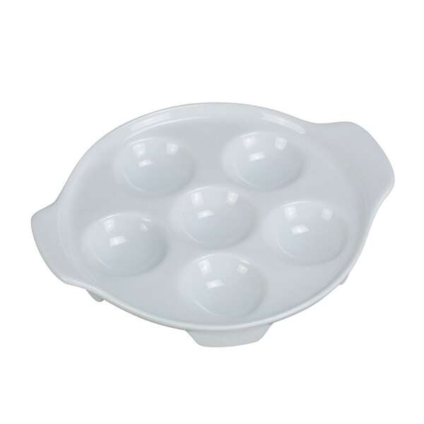 Yanco ESC-8 8.5-Inch Porcelain Escargot China Dish, 24/CS