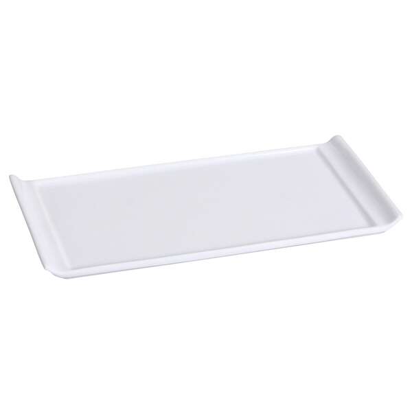 Yanco FU-1314 13x6.5-Inch Porcelain Rectangular Display Plate, 6/CS