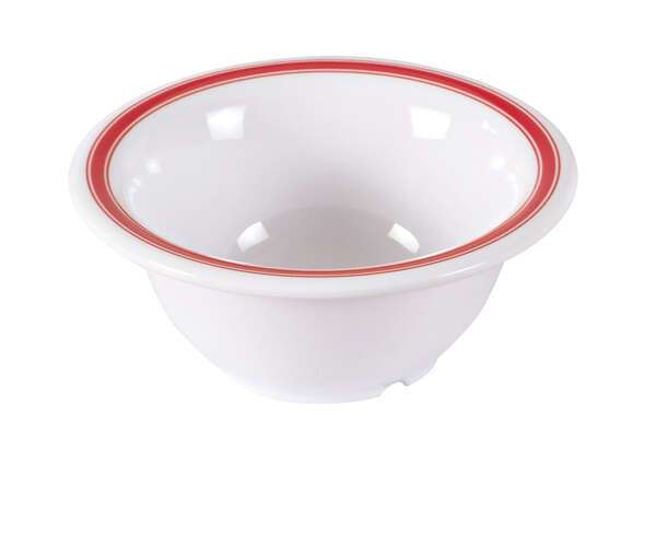 Yanco HS-5510 10 Oz Houston Melamine Round White Soup Bowl, 48/CS