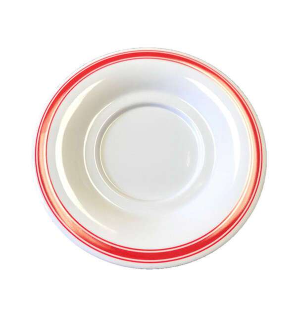 Yanco HS-9303 5.5-Inch Houston Melamine Round White Saucer, 48/CS