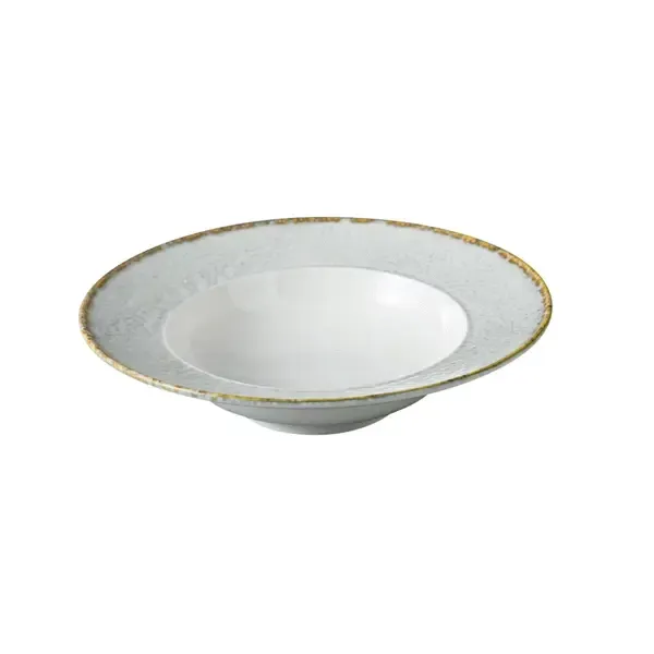 Yanco IB-408, 8.62x2-Inch 10 Oz Iris Blue Soup Plate, 24/Pack