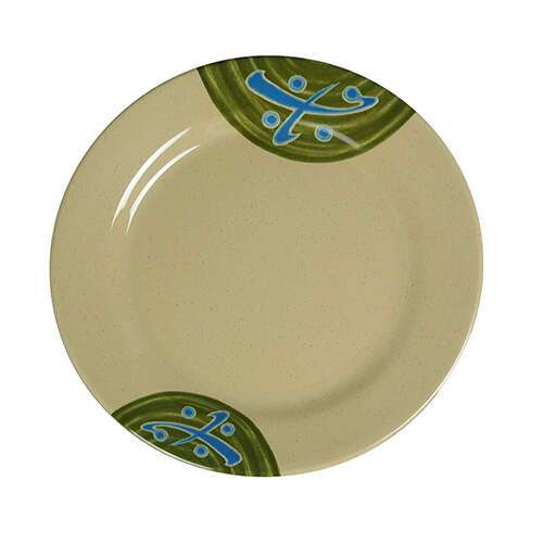 Yanco JP-1007 7-Inch Japanese Melamine Round Plate, 48/CS