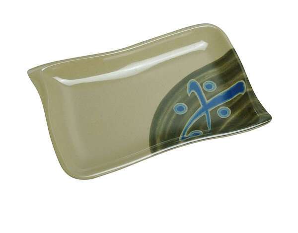 Yanco JP-1609 8.5x5.5-Inch Japanese Melamine Wave Shape Plate, 48/CS