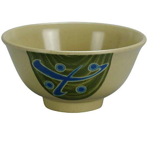 Yanco JP-5205 14 Oz Japanese Melamine Round Rice Bowl, 48/CS