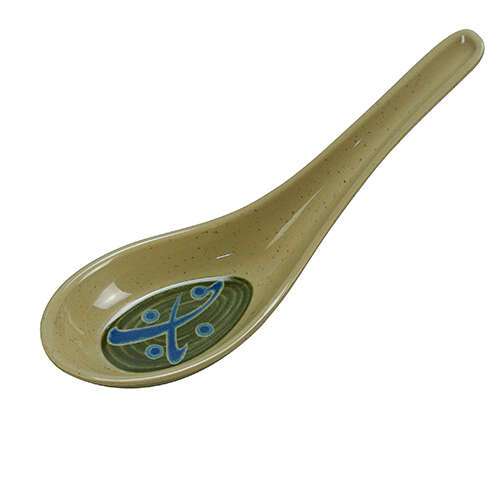 Yanco JP-7001 5.5-Inch Japanese Melamine Soup Spoon, 72/CS