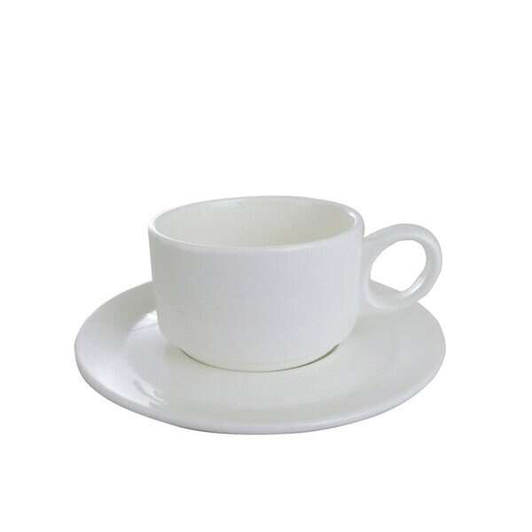 Yanco JS-002 5.5-Inch Porcelain Jersey Saucer, 36/CS (Discontinued)
