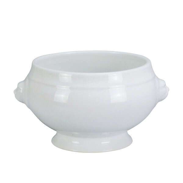 Yanco LB-215 15 Oz 6.25x5.25x3.25-Inch Porcelain White Lion Bouillon Cup, 24/CS