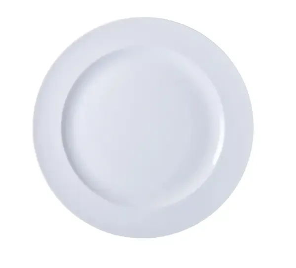 Yanco LD-110 10.5-Inch London Porcelain Round White Plate, DZ (Discontinued)