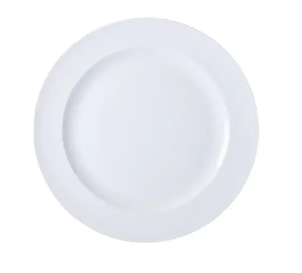 Yanco LD-112 12.5-Inch London Porcelain Round White Plate, DZ (Discontinued)