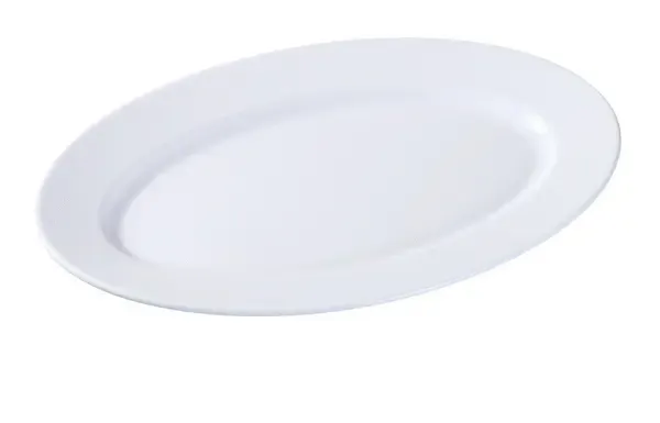 Yanco LD-214 14x9-Inch London Porcelain Round White Platter, DZ (Discontinued)