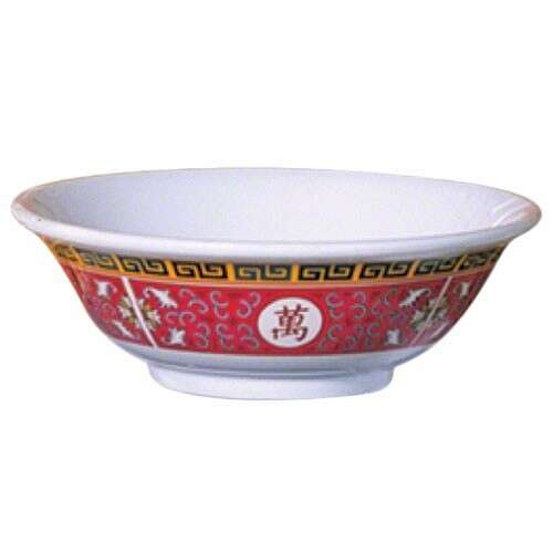 Yanco LG-5070 42 Oz Longevity Asian Style Melamine White Round Bowl, 24/CS