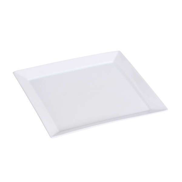 Yanco LK-108 8-Inch Lion King Porcelain Square Super White Plate, 36/CS