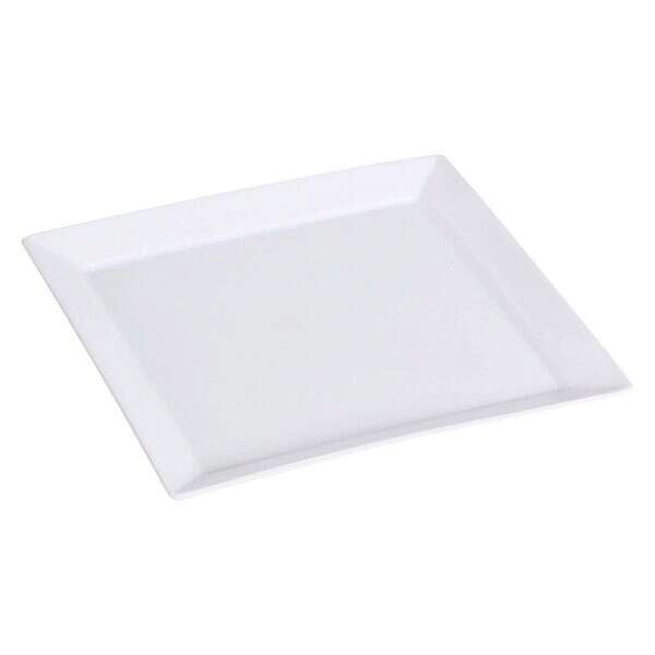 Yanco LK-110 10.25-Inch Lion King Porcelain Square Super White Plate, 24/CS