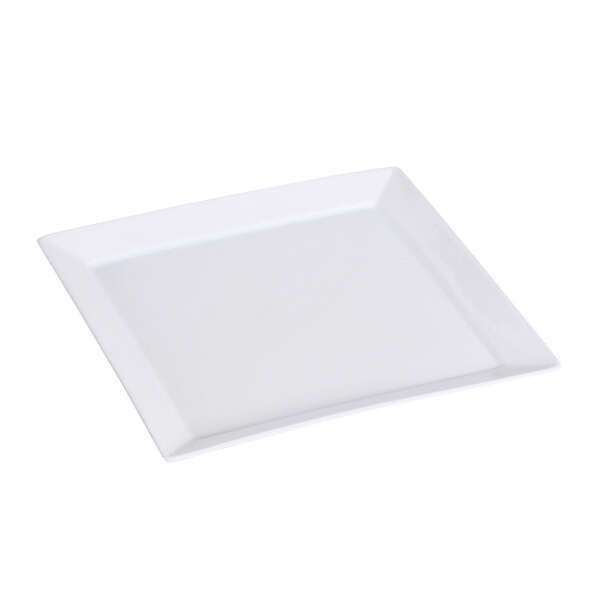 Yanco LK-114 14-Inch Lion King Porcelain Square Super White Plate, DZ