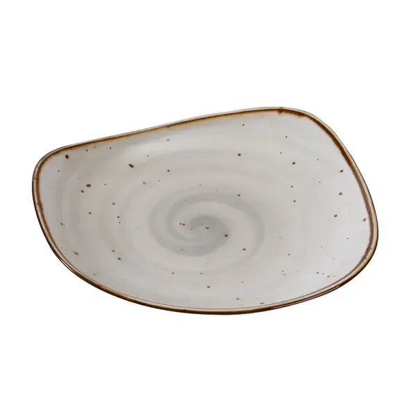 Yanco LY-107 7.25x1.125-Inch Lyon Porcelain Round Color Glazed Plate, 36/CS