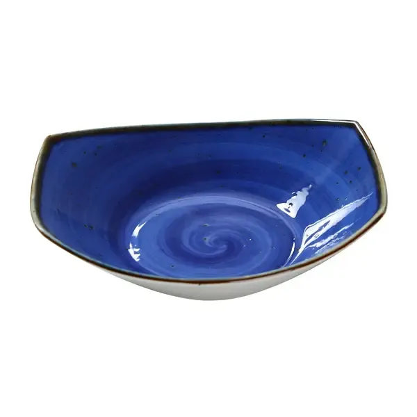Yanco LY-309BU 20 Oz 9x7.875x2.375-Inch Lyon Blue Porcelain Round Blue Pasta/Salad Plate, 36/CS