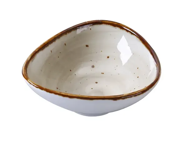 Yanco LY-404 5 Oz 4.75x4.375x1.625-Inch Lyon Porcelain Triangle Color Glazed Sauce Bowl, 36/CS