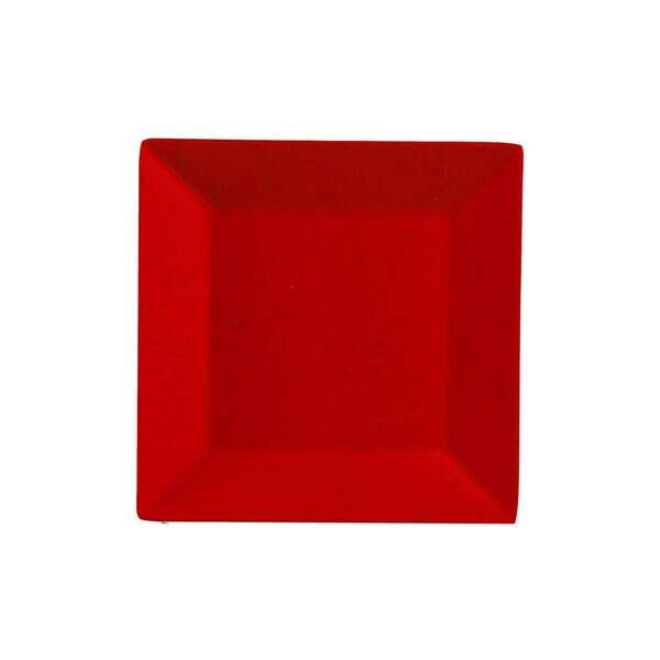 Yanco ME-110 10-Inch Mexico Melamine Square Red Plate, 24/CS