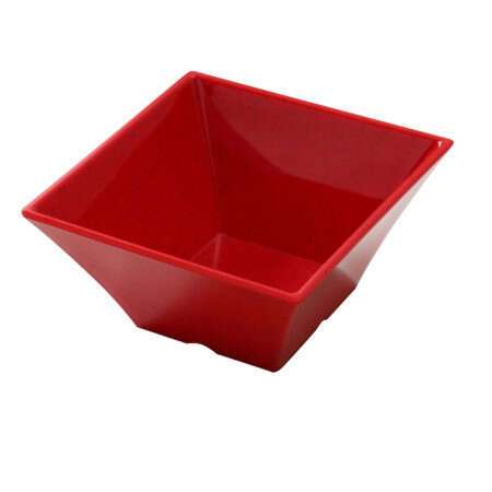 Yanco ME-4106 26 Oz Mexico Melamine Square Red Bowl, 24/CS