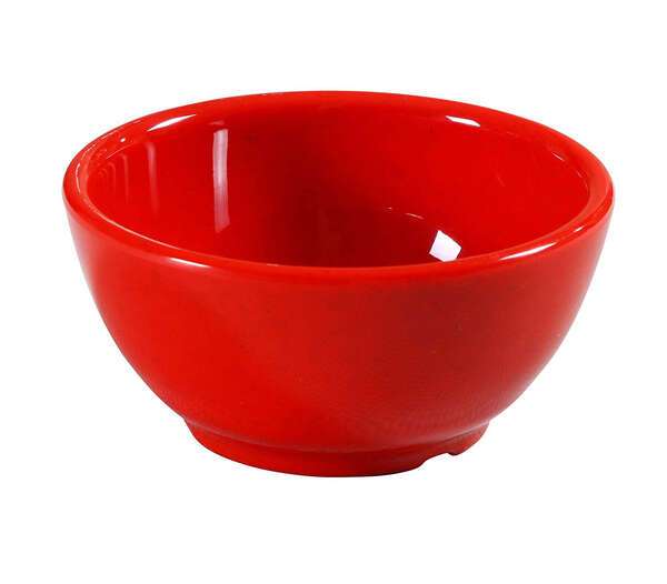 Yanco ME-505 14 Oz Mexico Melamine Round Red Bowl, 48/CS