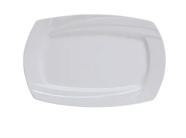 Yanco MM-12-RT 12x8-Inch Miami Porcelain Rectangular White Plate, DZ