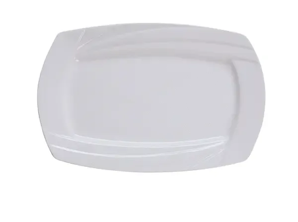 Yanco MM-14-RT 14x9-Inch Miami Porcelain Rectangular White Plate, DZ