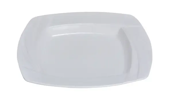 Yanco MM-309 12 Oz 9-Inch Miami Porcelain Square White Soup Plate, 24/CS