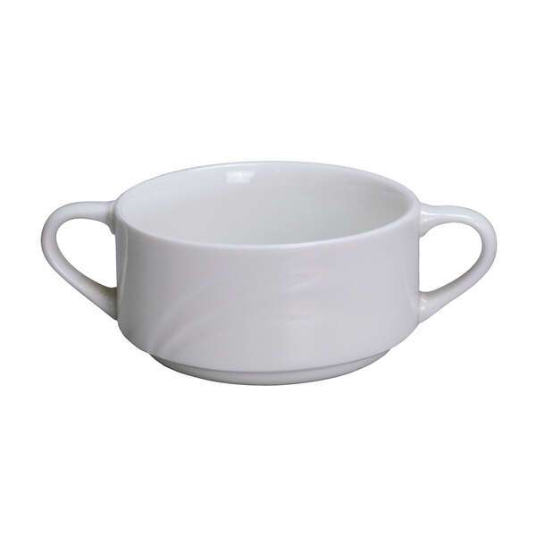 Yanco MM-4 7.5 Oz 3.5x2.5-Inch Miami Porcelain Deep Round White Bouillon Bowl, 36/CS