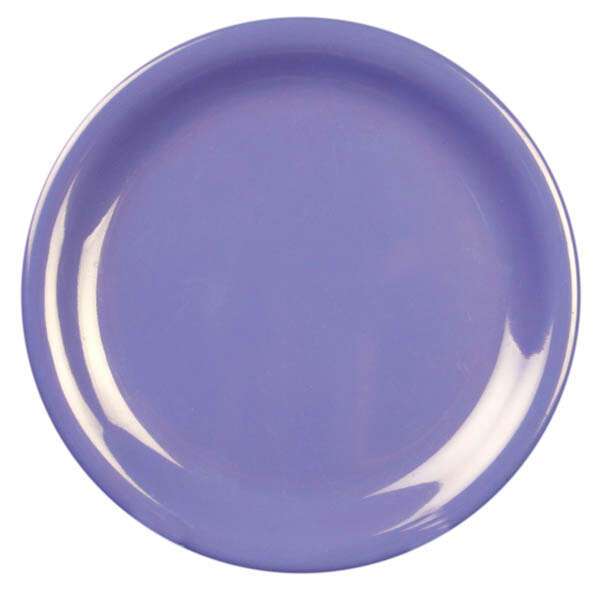 Yanco MS-109BU 9-Inch Milestone Melamine Narrow Rim Round Blue Plate, 24/CS