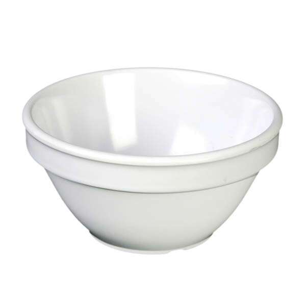 Yanco MS-313WT 8 Oz Milestone Melamine Round White Bouillon Cup, 48/CS