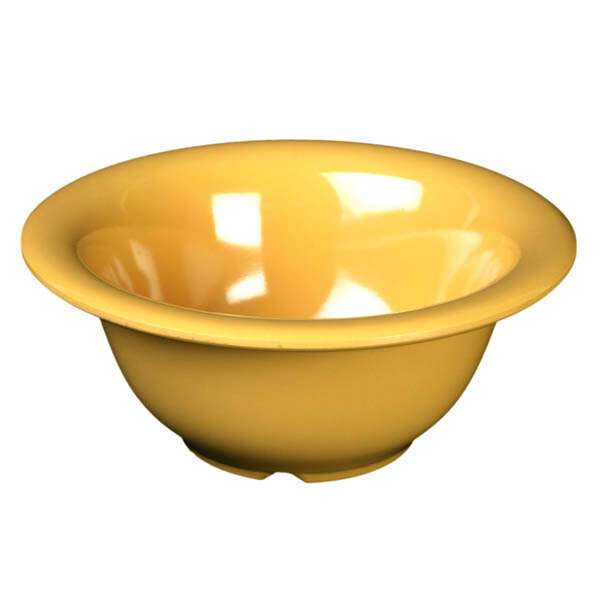 Yanco MS-5510YL 10 Oz Milestone Melamine Round Yellow Soup Bowl, 48/CS