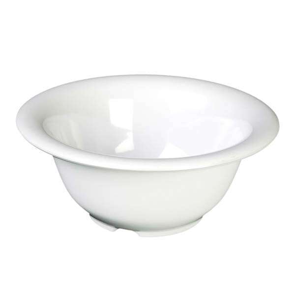 Yanco MS-5608WT 8 Oz Milestone Melamine Round White Salad bowl, 48/CS