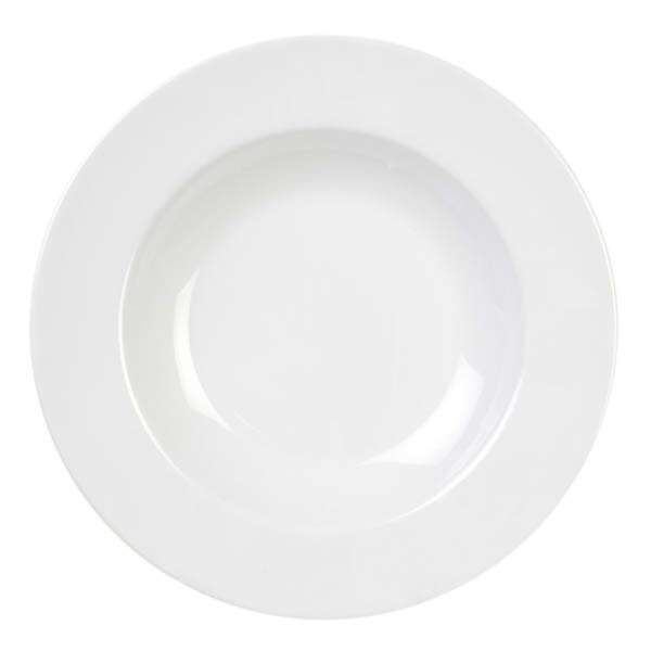 Yanco MS-5809WT 13 Oz Milestone Melamine Round White Pasta Bowl, 24/CS