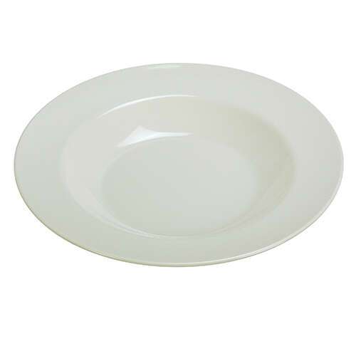 Yanco MS-5811IV 16 Oz Milestone Melamine Round Ivory Pasta Bowl, 24/CS