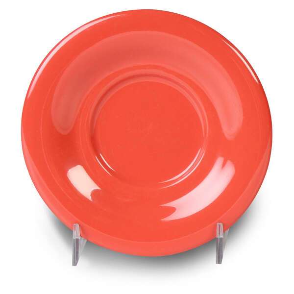 Yanco MS-9303RD 5.5-Inch Milestone Melamine Round Orange Red Saucer for 303/313/5044/9018, 48/CS