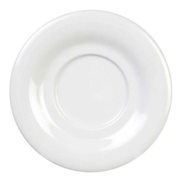 Yanco MS-9303WT 5.5-Inch Milestone Melamine Round White Saucer for 303/313/5044/9018, 48/CS