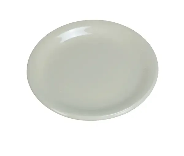 Yanco NR-22 8.375-Inch Normandy Melamine Round American White Plate With Narrow Rim, 36/CS