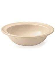 Yanco NS-064T 64 Oz 11.75x8.25x2.75-Inch Nessico Melamine Oval Tan Bowl, 24/CS