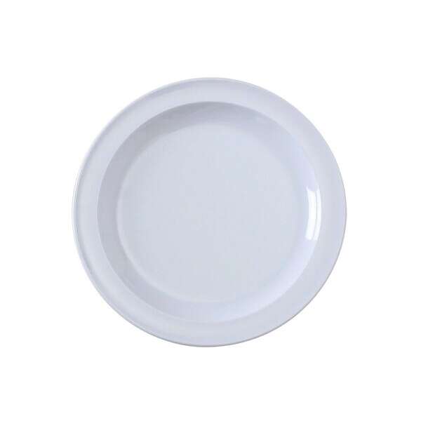 Yanco NS-105W 5.5-Inch Nessico Melamine Round White Plate, 48/CS