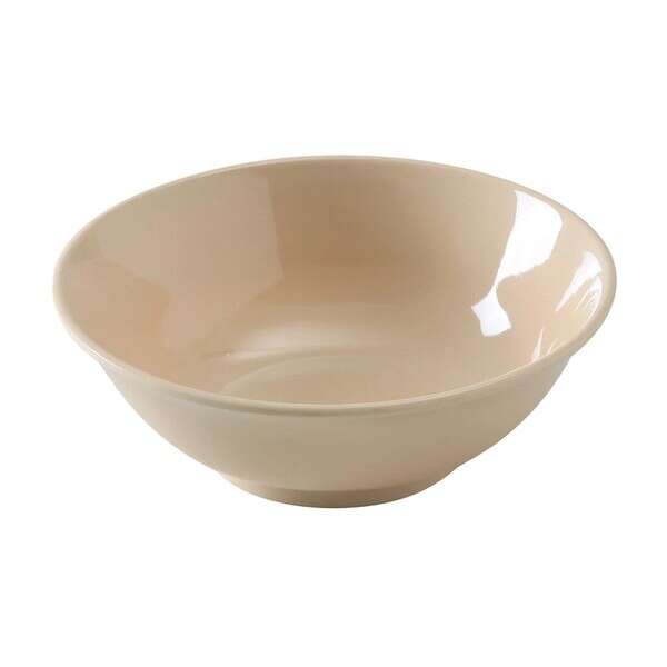 Yanco NS-5065T 30 Oz 7.5x2.5-Inch Nessico Melamine Round Deep Tan Rimless Bowl, 24/CS