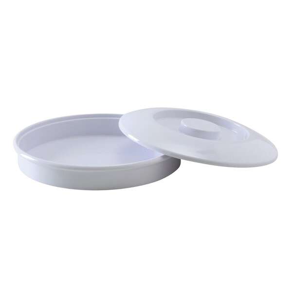 Yanco NS-608W 8.25-Inch Nessico Melamine Round White Tortilla Server With Lid, DZ