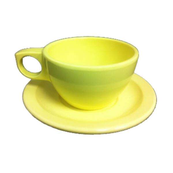 Yanco NS-9015Y 7 Oz 3.75x2.25-Inch Nessico Melamine Deep Round Yellow Ovide Cup, 48/CS